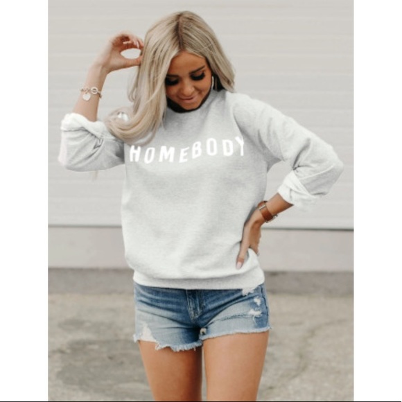 Homebody classic grey comfy sweatshirt size small - Picture 4 of 8
